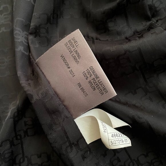 Wilsons Pelle Studio Leather Blazer Black Womens Size M Jacket Butter Soft, VTG - Picture 3 of 12